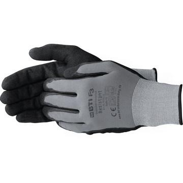 BTI Mechaniker-Handschuh Resistant, grau/schwarz, Größe 7, 12 Paar